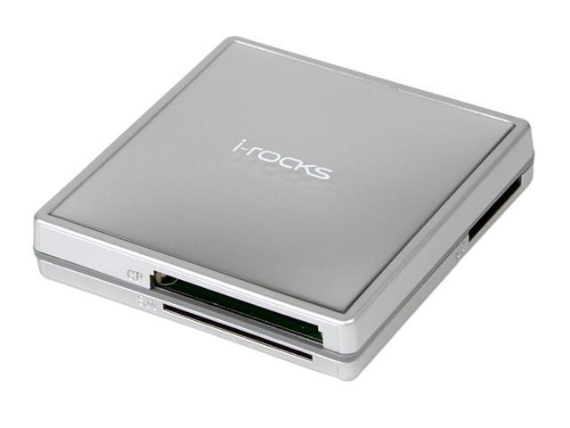 i-rocks IR-8100-SL 12-in-1 USB 2.0 Card Reader with 3-Port USB2.0 Hub