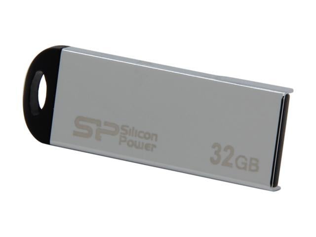 Silicon Power Touch 830 32GB Waterproof USB 2.0 Flash Drive (Silver) Model SP032GBUF2830V1S