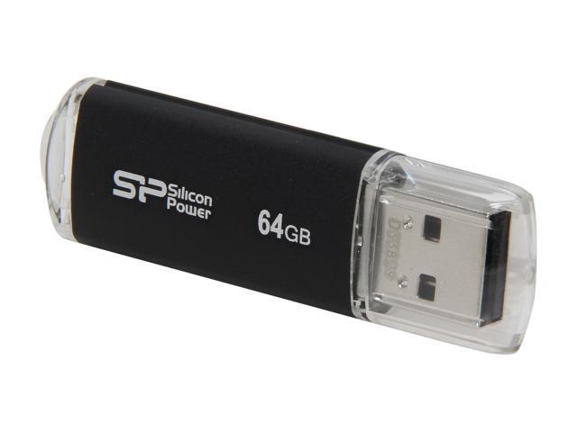 Silicon Power Ultima II-I Series 64GB USB 2.0 Flash Drive (Black) Model SP064GBUF2M01V1K