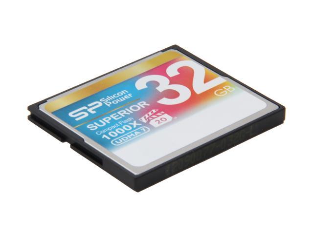 Silicon Power Superior 32GB Compact Flash (CF) Flash Card Model SP032GBCFC1K0V10
