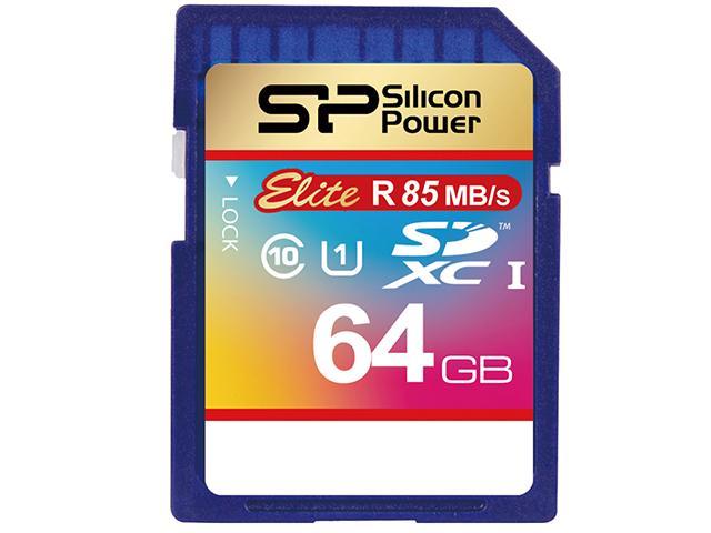 Silicon Power 64GB Elite SDXC UHS-I/U1 Class 10 Memory Card , Speed Up ...