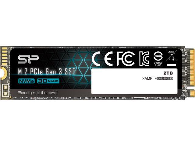Silicon Power 2TB NVMe PCIe Gen3 x4 M.2 2280 TLC SSD (SP002TBP34A60M28)