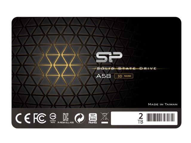 SiliconPowerACEA58SLCCachePerformanceBoost2.5"2TBSATAIII3DNANDInternalSSD(SU002TBSS3A58A25SN)