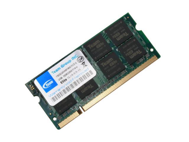 Team 2GB 200-Pin DDR2 SO-DIMM DDR2 667 (PC2 5300) Laptop Memory Model TSDD2048M667C5-E