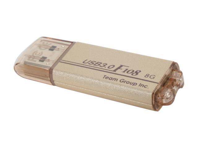 Team F108 8GB USB 3.0 Flash Drive (Golden) Model TG008GF108N3