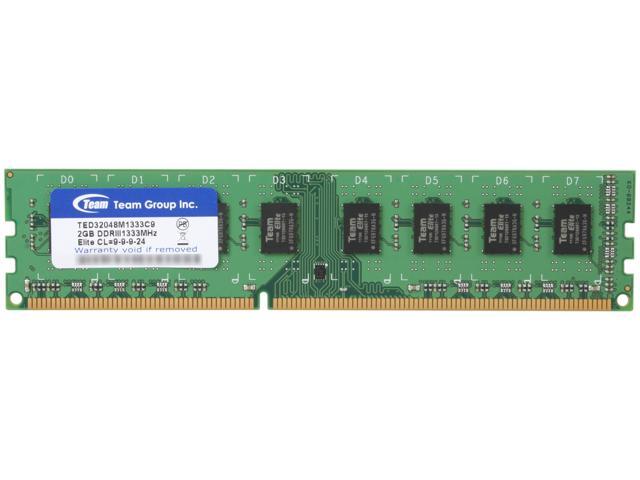 Team Elite 2GB DDR3 1333 (PC3 10600) Desktop Memory Model TED32048M1333C9