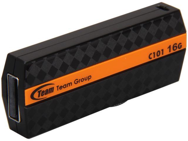 Team C101 16GB USB 2.0 Flash Drive (Orange) Model TG016GC101OX