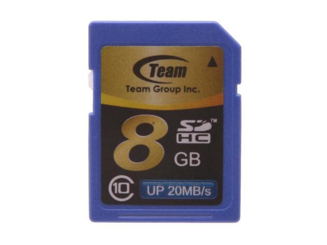 Team 8GB Secure Digital High-Capacity (SDHC) Flash Card Model TG008G0SD28X