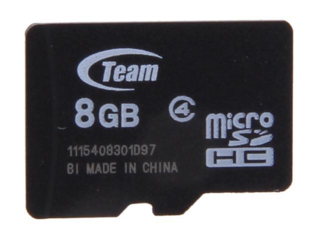 Team 8GB microSDHC Flash Card (Card Only) Model TG008G0MC24X