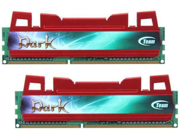 Team Dark Series 8GB (2 x 4GB) DDR3 1600 (PC3 12800) Desktop Memory (Red Heat Spreader) Model TDRD38G1600HC9DC01