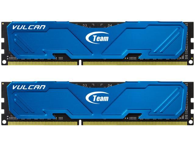 Team Vulcan 8GB (2 x 4GB) DDR3 1600 (PC3 12800) Desktop Memory Model TLBED38G1600HC9DC01