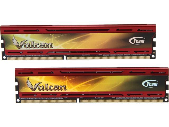 Team Vulcan 8GB (2 x 4GB) DDR3 2400 (PC3 19200) Desktop Memory Model TLD38G2400HC11CDC01
