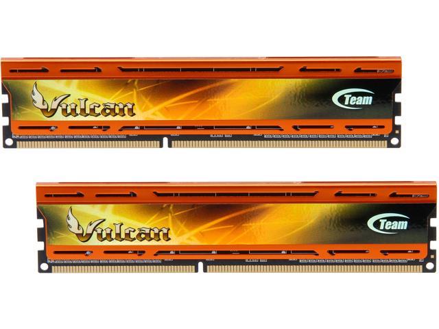 Team Vulcan 8GB (2 x 4GB) DDR3 2400 (PC3 19200) Desktop Memory Model TLAD38G2400HC11DC01