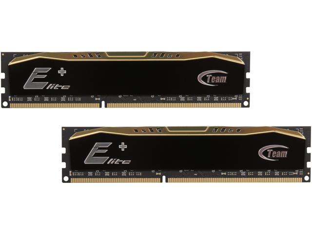 Team Elite Plus 8GB (2 x 4GB) DDR3 1600 (PC3 12800) Desktop Memory Model TPD38G1600C11DC01
