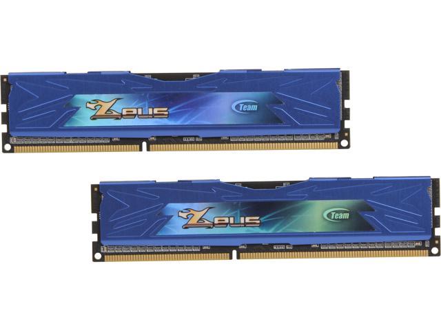 Team Zeus Blue 8GB (2 x 4GB) DDR3 1600 (PC3 12800) Desktop Memory Model TZBD38G1600HC9DC01