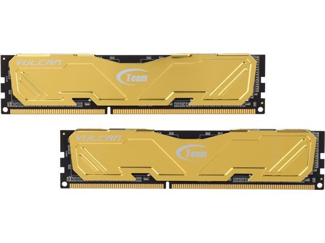 Team Vulcan 8GB (2 x 4GB) DDR3 1600 (PC3 12800) Desktop Memory Model TLYED38G1600HC9DC01