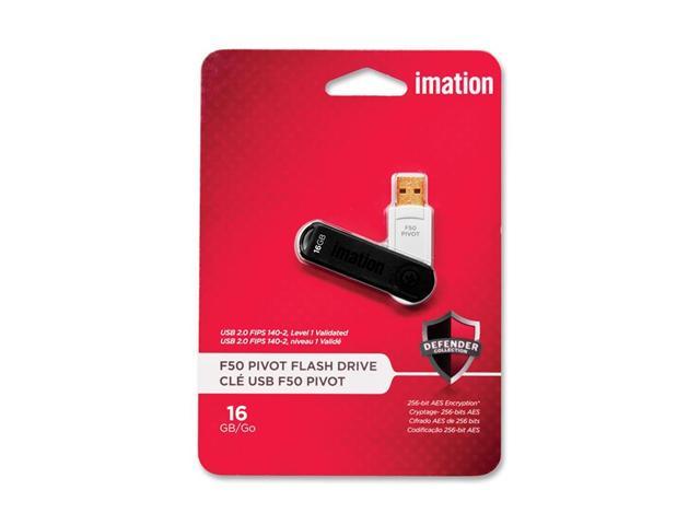 Imation Pivot 16GB USB 2.0 Pivot Flash Drive 256bit AES Encryption Model 27126