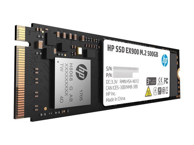 HP SSD EX900 M.2 500GB PCIe 3.0 x4 NVMe 3D TLC NAND Internal SSD 2YY44AA#ABC 