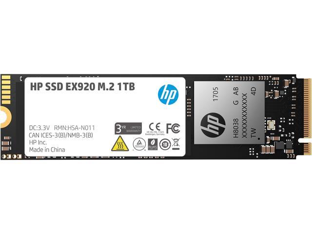 HP EX920 M.2 1TB PCIe 3.0 x4 NVMe 3D TLC NAND Internal Solid State Drive (SSD) 2YY47AA#ABC