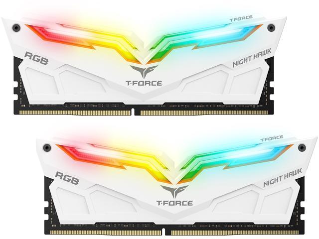 Team T-Force Night Hawk RGB 16GB (2 x 8GB) DDR4 3000 (PC4 24000) Desktop Memory Model TF2D416G3000HC16CDC01