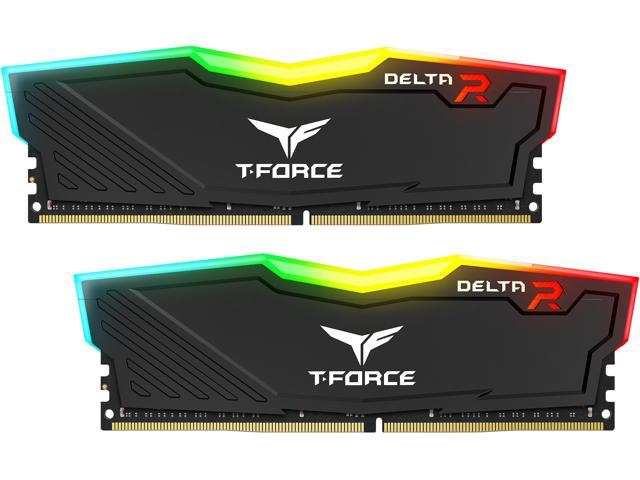 Team T-Force Delta RGB 16GB (2 x 8GB) DDR4 3000 (PC4 24000) Desktop Memory Model TF3D416G3000HC16CDC01