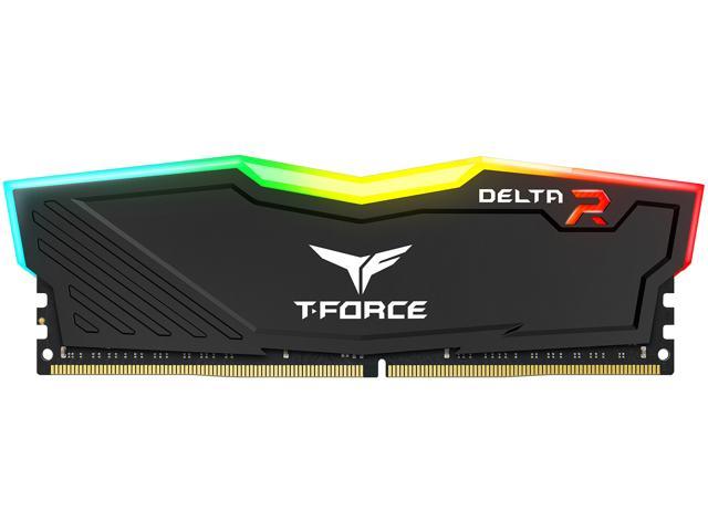 Team T-Force Delta RGB 8GB DDR4 2400 (PC4 19200) Desktop Memory Model TF3D48G2400HC15B01