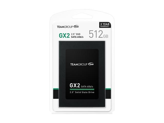 T253X2512G0C Team Group GX2 2.5" 512GB SATA III Internal Solid State Drive SSD
