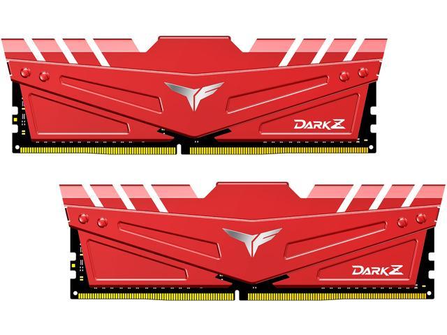 Team T-FORCE DARK Z 16GB (2 x 8GB) 288-Pin PC RAM DDR4 3200 (PC4 25600) Desktop Memory Model TDZRD416G3200HC16CDC01