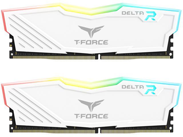 Team T-Force Delta RGB 32GB (2 x 16GB) 288-Pin PC RAM DDR4 3600 (PC4 28800) Desktop Memory Model TF4D432G3600HC18JDC01