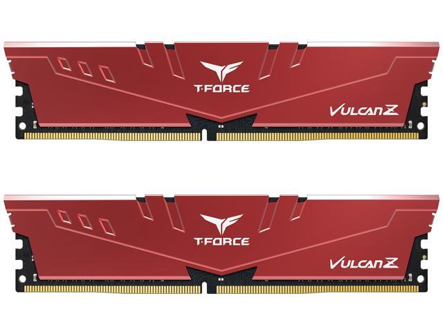 Team T-FORCE VULCAN Z 32GB (2 x 16GB) 288-Pin PC RAM DDR4 3600 (PC4 28800) Intel XMP 2.0 Desktop Memory Model TLZRD432G3600HC18JDC01