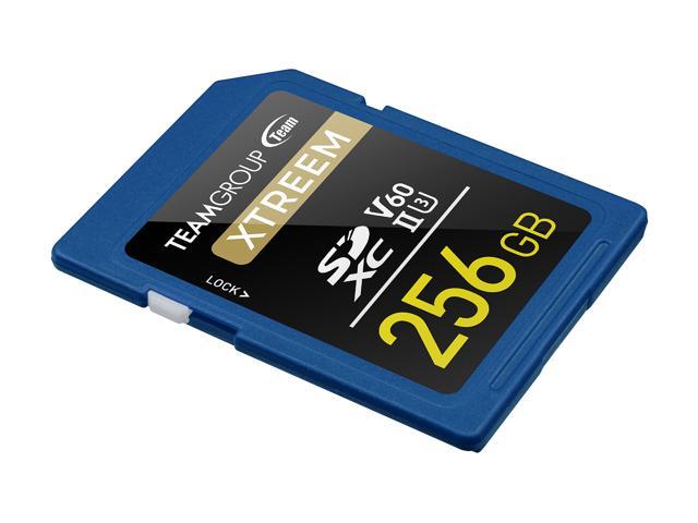 Team Group 256GB Xtreem SD Card UHS-II / U3 / V60 Read/Write Speed Up to  250/120MB/s (TXSDXC256GIIV6001) - Newegg.com