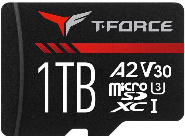 TEAM GROUP T-FORCE GAMING A2 CARD microSDXC 1TB UHS-I/U3/V30/A2 RETAIL w/o Adapter, Read/Write Speed Up to 100/90MB/s (TTUSDX1TIV30A202)
