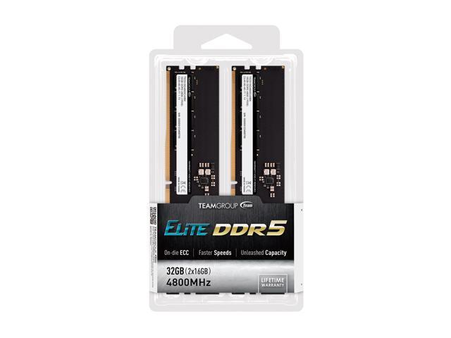 Team Elite 32GB (2 x 16GB) 288-Pin PC RAM DDR5 4800 (PC5 38400