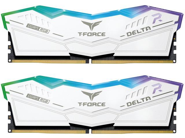 Team T-Force Delta RGB 32GB (2 x 16GB) 288-Pin PC RAM DDR5 6200 (PC5 49600) Desktop Memory Model FF4D532G6200HC38ADC01