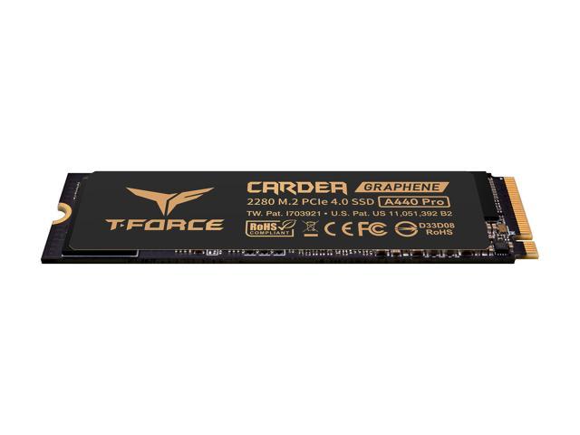クーポン利用 TEAMGROUP T-Force CARDEA A440 PRO Graphene ヒートシンク 4TB DRAM SLC キャッシュ  3D NAND TLC NVMe PCIe Gen4 x4 M.2 2280 ゲーミング内蔵SSD 読み取り/書き 通販 