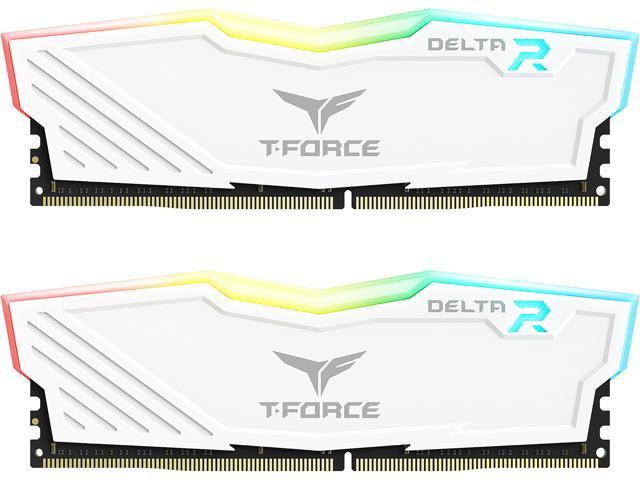 Team T-Force Delta RGB 32GB (2 x 16GB) DDR4 4000 (PC4 32000) Intel XMP 2.0 Desktop Memory Model TF4D432G4000HC18LDC01