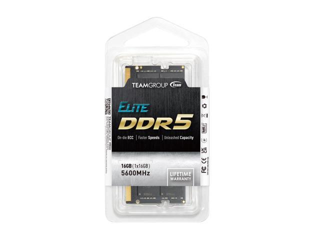 Team elite 16gb 262 pin ddr5 so dimm ddr5 5600 laptop memory model ted516g5600c46 s01 newegg