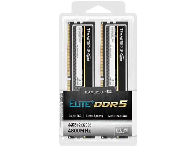 ELITE PLUS DDR5 DESKTOP MEMORY SILVER 64GB(2x32GB) 6400MHz CL52