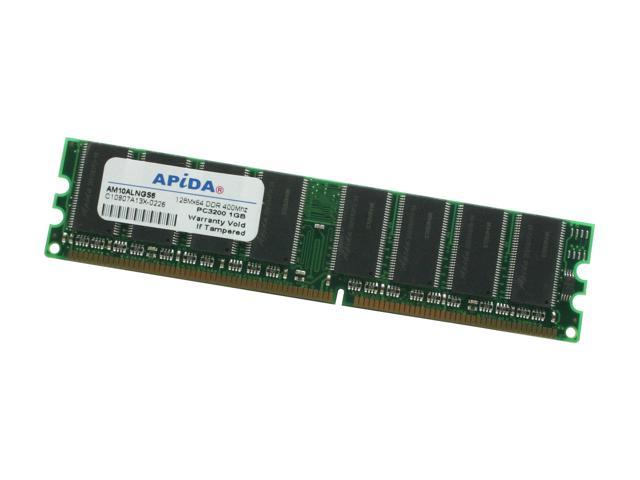 APIDA 1GB DDR 400 (PC 3200) Desktop Memory Model AM10ALNGSP