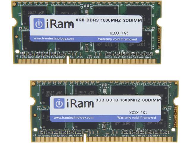 iRam 16GB (2 x 8GB) DDR3 1600 (PC3 12800) Memory for Apple Model IR16GSO1600D3K