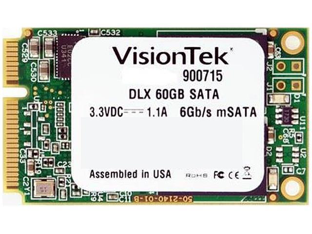 VisionTek DLX mSATA 60GB SATA III Internal Solid State Drive (SSD) 900715
