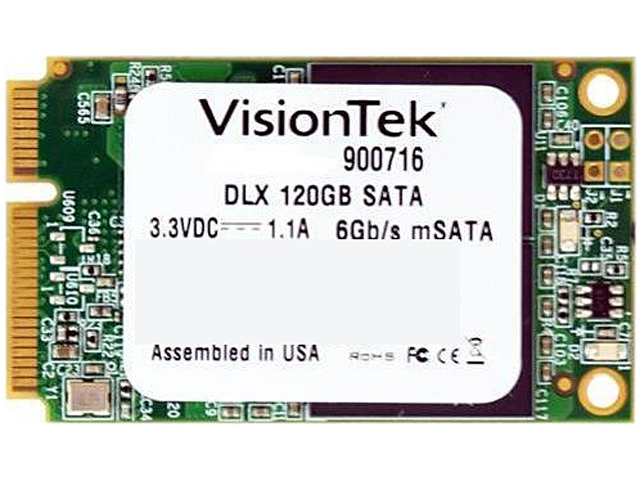 VisionTek DLX mSATA 120GB SATA III Internal Solid State Drive (SSD ...