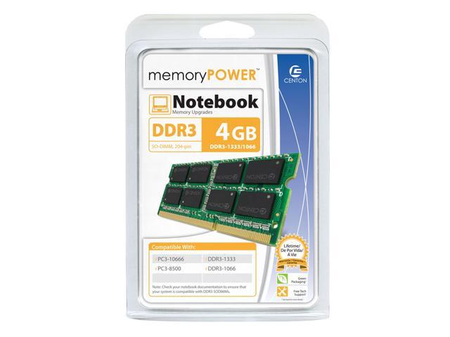 Centon R1333SO4096 4GB DDR3 SDRAM Memory Module