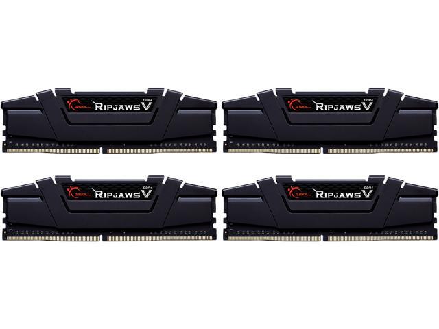 G.SKILL Ripjaws V Series 128GB (4 x 32GB) 288-Pin PC RAM DDR4 3600 (PC4 28800) Desktop Memory Model F4-3600C18Q-128GVK