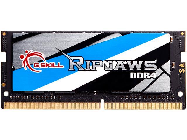 G.SKILL Ripjaws Series 16GB 260-Pin DDR4 SO-DIMM DDR4 3200 (PC4 25600) Laptop Memory Model F4-3200C22S-16GRS
