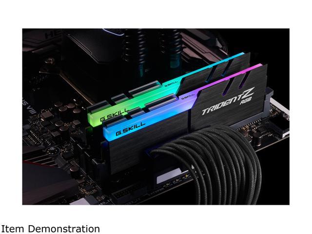G.SKILL TridentZ RGB Series 32GB (2 x 16GB) 288-Pin PC RAM DDR4 4000 (PC4  32000) Desktop Memory Model F4-4000C18D-32GTZR