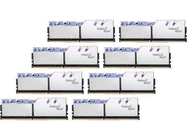 G SKILL Trident Z Royal Series 128GB 8 X 16GB DDR4 3600 PC4 28800 Desktop Memory Model F4 