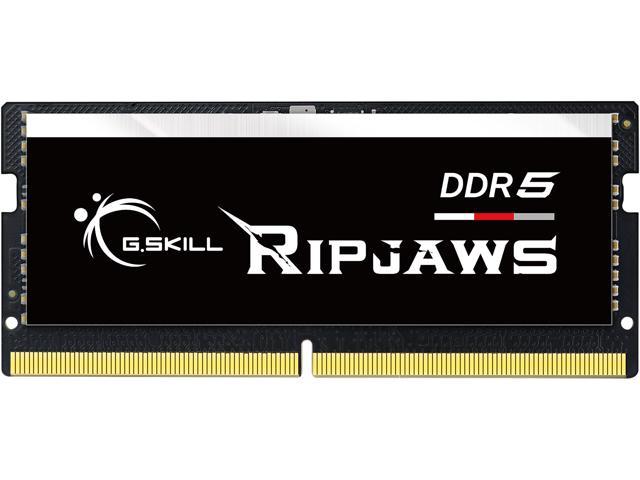 G.SKILL Ripjaws SO-DIMM 16GB 262-Pin DDR5 SO-DIMM DDR5 4800 (PC4 38400)  Laptop Memory Model F5-4800S3838A16GX1-RS
