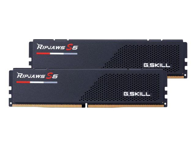 G.SKILL Ripjaws S5 Series 64GB (2 x 32GB) 288-Pin PC RAM DDR5 6000 (PC5 48000) Desktop Memory Model F5-6000J3238G32GX2-RS5K