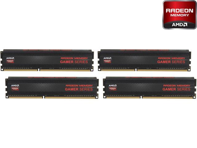 AMD Radeon RG2133 Gamer Series 16GB (4 x 4GB) DDR3 2133 (PC3 17000) Desktop Memory Model AG316G2130U1Q